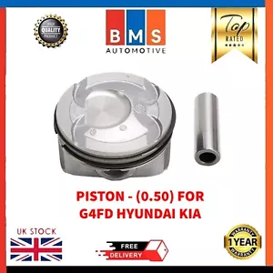 PISTONE HYUNDAI KIA 1.6 BENZINA G4FD CON ANELLI X1 0.50 SOUL SPORTAGE ix35 i30 i40 - Foto 1 di 9
