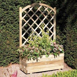 Garden Planter Lattice Trellis Rowlinson Rectangular Wooden - Picture 1 of 4