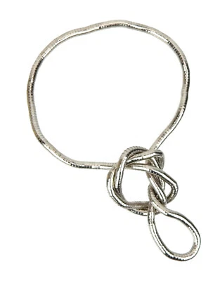 Ella Jonte Kette silber verstellbar biegsam formbar Schlangenkette Statement - Bild 1 von 4