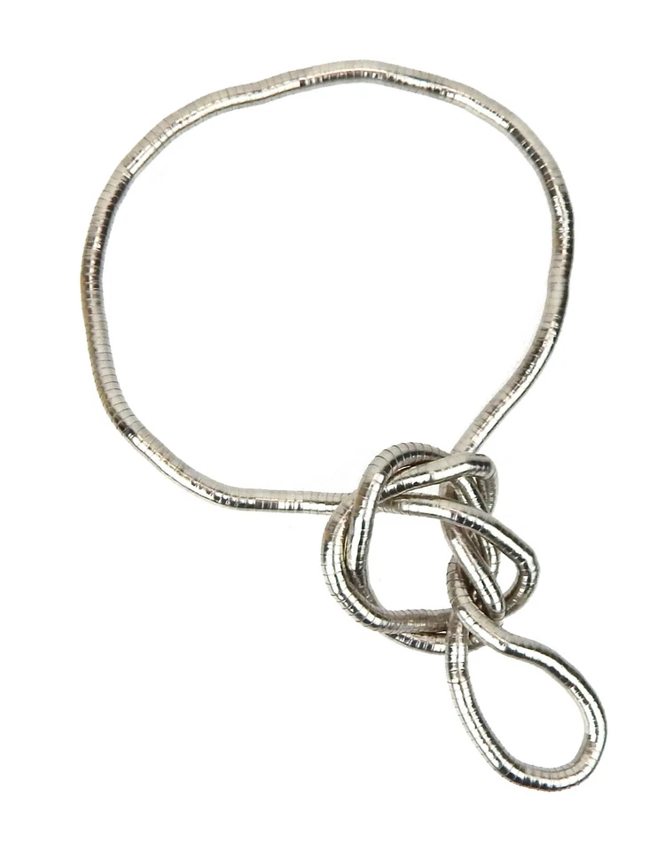 Ella Jonte Kette silber verstellbar biegsam formbar Schlangenkette Statement - Bild 1 von 4