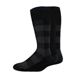 Dickies Men's 3-Pack Wool Buffalo Plaid Performance Thermal Crew Socks Size 6-12 - Picture 1 of 5