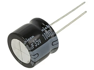 UHE1V102MHD6 Kondensator: elektrolytisch low ESR THT 1000uF 35VDC Ø18x15mm NICHI - Bild 1 von 1