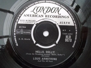 Louis Armstrong Hello Dolly 7" London HLR9878 EX 1964 Hello Dolly/A Lot Of Livin - Picture 1 of 5
