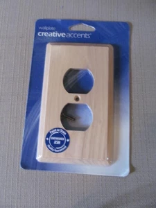 NEU Creative Accents Wandteller Duplex Steckdose Wandplatte unbehandelt Esche - Bild 1 von 4