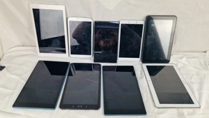 Job lot 9 Tablets - Samsung, Amazon - Galaxy & Fire HD10 - Spares - Not Working - Picture 1 of 7