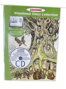 Janome Woodland Times Collection EMBROIDERY CD For Janome Memorycraft Machines - Picture 1 of 2