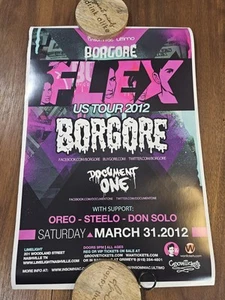 borgore flexus tour 2012 poster 12x18 poster - Picture 1 of 3