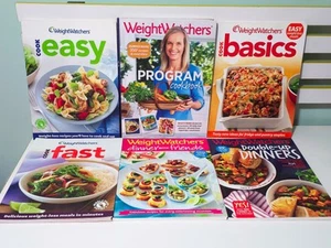 Lot of 6x WeightWatchers Cookbooks: Dinner With Friends, Cook Fast, & More! - Picture 1 of 5