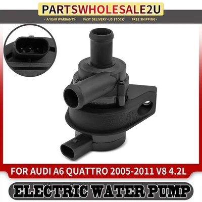 Bomba de agua auxiliar motor eléctrico para Audi A6 Quattro 2005-2011 con 2 palas Foto 1 de 4