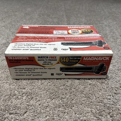 Magnavox DTV Digital To Analog Converter, Model TB100MW9, New, Sealed Box - Image 1 of 4