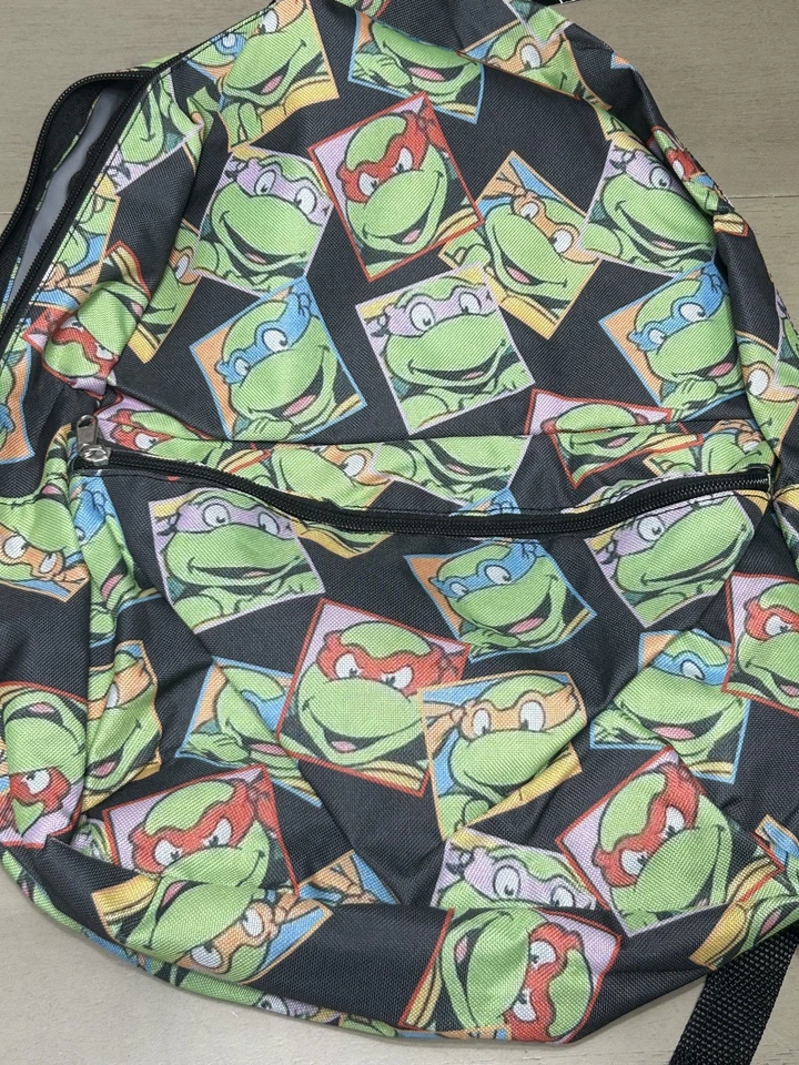 NWT Nickelodeon Teenage Mutant Ninja Turtles Backpack By Fast Forward - Green - Image 1 of 4
