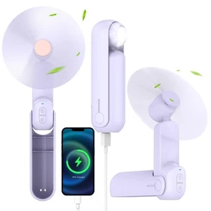 4 IN 1 Portable Mini Handheld Fan,Personal Foldable Cooling Hand Fan, Pocket ... - Picture 1 of 8