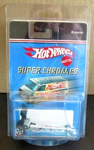 Hot Wheels Mattel L7420 Dragster Argento Rosso Nero Super Cromato Nuovo con scatola - Foto 1 di 3