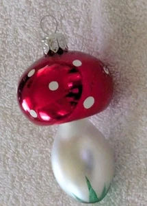 Vintage Glas Pilz Ornament Made In Poland  - Bild 1 von 2