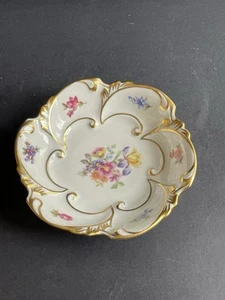 East Germany Von Henneberg Jimenau Porcelain Trinket / Candy Dish 5 1/2” - Bild 1 von 5