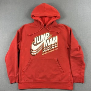 Sudadera con Capucha Chicago Bulls Para Hombre Grande Roja NBA Baloncesto Jumpman Campeones del Mundo Jordan - Imagen 1 de 8