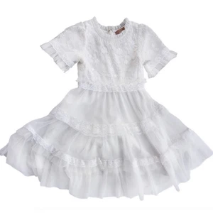 JESSAKAE Harper Girls White Lace Dress Size 6/7 - Picture 1 of 4