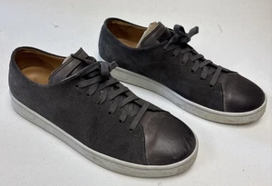 Magnanni Sneakers Mens Costa Grey Leather Shoes Casual 10.5 M - Picture 1 of 11