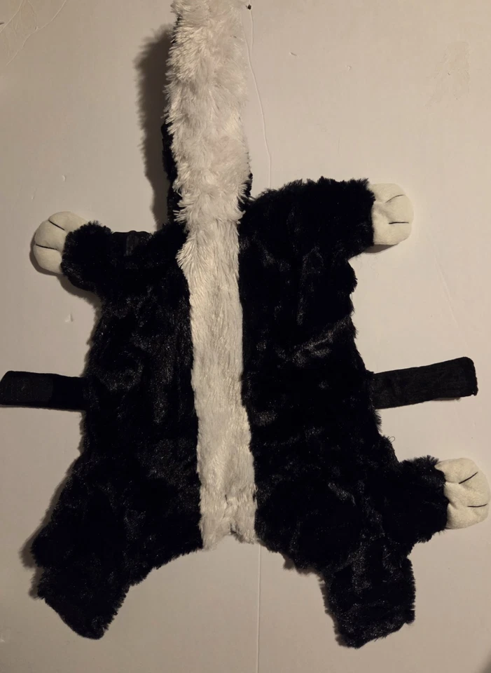 Perro/Mascota Talla Traje de mofeta peluda pequeña disfraz pies de felpa y cola raro 2008 Foto 1 de 4