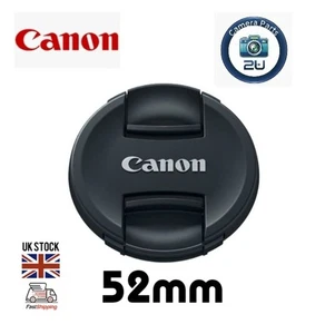 LENS CAP FOR CANON 52MM FILTER THREAD UK STOCK FAST FREE SHIPPING - Picture 1 of 9