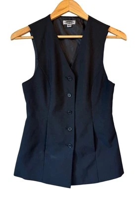 Edwards Ladies Size XS Regular Dark Navy Polyester Tunic Vest - 7270 - Image 1 of 4