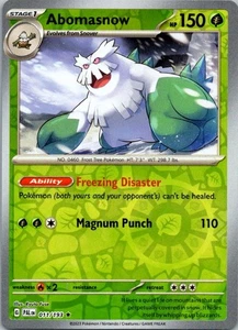 Abomasnow Rare SV02: Paldea Evolved 011/193 NM - Picture 1 of 2