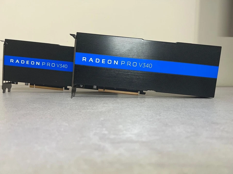 AMD Radeon Pro V340 16GB – Open Never Used – Dual WX 8200 BIOS – CAD / Gaming - Immagine 1 di 3