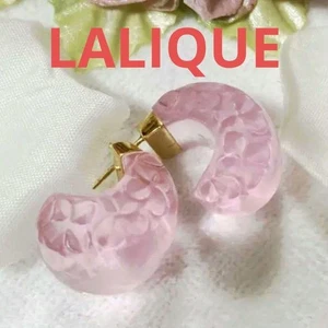Orecchini Cristallo Lalique Gioielli Eleganti Accessori Moda da Collezione Rosa 77 - Foto 1 di 10