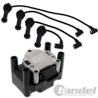 BOBINA ACCENSIONE + CAVO ACCENSIONE KIT CAVI ACCENSIONE per VW LUPO GOLF IV SEAT IBIZA LEON - Immagine 1 di 2
