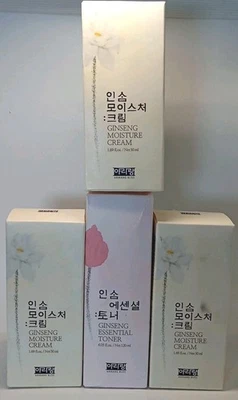 Lot Of 4 Arirang Bliss K-Beauty Ginseng Moisture Cream (X3) 1.69 fl.oz. & Toner  - Image 1 of 4
