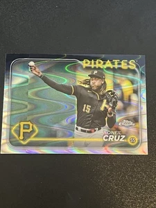 2024 Topps Chrome Raywave Refractor Oneil Cruz Pittsburgh Pirates #98 - Bild 1 von 2