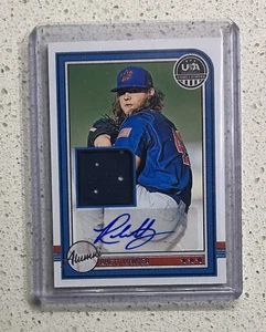 2025 Panini Stars & Stripes Rhett Lowder Auto Jersey Cincinnati Reds - Bild 1 von 2