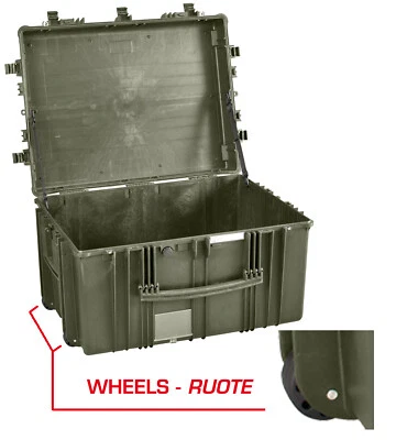 Explorer Cases 7745 Hard Case W/o  Pelican 1690 Foam & Wheels (MIL Grn, BLACK) - Image 1 of 4