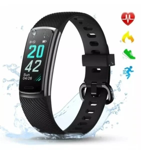Letsfit ID152 Fitness Tracker Smart Bracelet with Sleep Monitor, IP68, Black - Picture 1 of 7