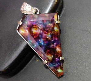 Natürlicher 83,75 ct ZERTIFIZIERTER EGL Ammolith 925 massiv Silber Anhänger lose Edelstein - Bild 1 von 9