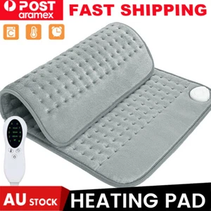 Electric Heating Pad Auto Off Fast Heat Neck Shoulder Back Pain Relief Warm Mat - Picture 1 of 12