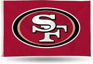 NFL San Francisco 49ers 3' X 5' Banner Flag Single Sided - Indoor or Outdoor