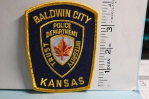 police patch BALDWIN CITY POLICE KANSAS - Picture 1 of 1