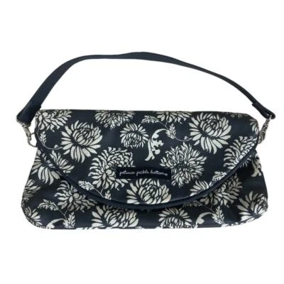 Bolso sin asas con flores florales tostadas negras con petunia encurtido Foto 1 de 4