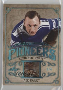 2017-18 Leaf Ultimate Pioneers Blue Spectrum Foil /4 Ace Bailey #UP-01 HOF