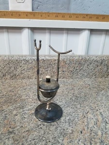 Antiker Schnaps Cognac Glas Stövchen gemarkt "PM Italy " Silber Teller - Bild 1 von 5