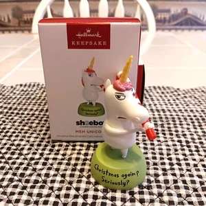 SCATOLA DA SCARPE HALLMARK MEH UNICORNO 2024 DECORAZIONI RICORDO NATALE - Foto 1 di 1