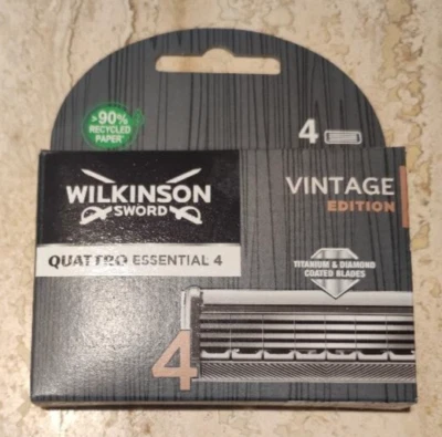 wilkinson sword quattro essential 4 Vintage rasierklingen , OVP, Auswahl