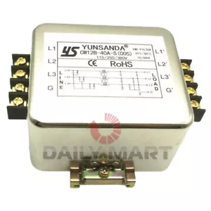 New In Box YUNSANDA CW12B-40A-S 3-phase 4-wire Power Filter 40A M6 - Picture 1 of 2