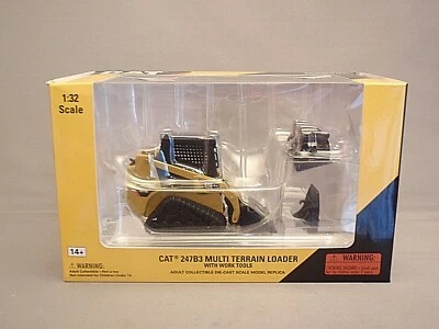 Norscot 1/32 CAT 247B3 SKID STEER LOADER WITH WORK TOOLS Diecast Model 55269 - Image 1 of 4