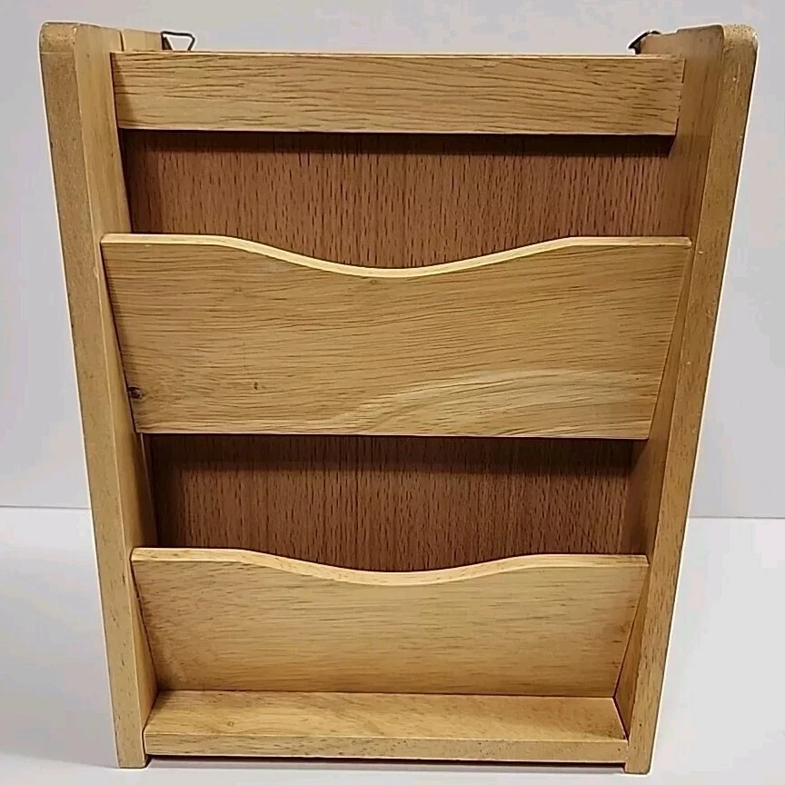 Soporte de correo con bisagras de madera/gabinete para llaves cierre magnético caja de montaje en pared oculta Foto 1 de 4