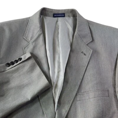 Blazer Stafford Para Hombres 48R Calce Clásico Mezcla de Algodón Abrigo Deportivo Traje Chaqueta Gris  Foto 1 de 4