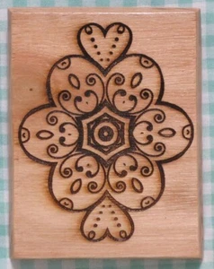 Mandala grabado en madera dura, intrincado arte de pared reflexivo, flor del amor - Imagen 1 de 6