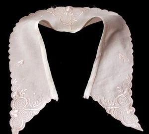 vintage col soie broderie#old collar hand - Picture 1 of 1