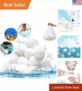 High Efficiency 3lbs Pool Filter Media Balls – Perfect for Crystal Clear Water - Picture 1 of 9